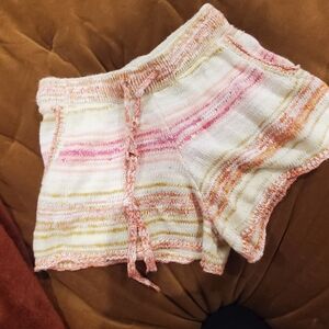 Women's Multicolor Knit Shorts